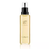 Alien Goddess-parfumnavulflacon met zwart pompje tegen een witte achtergrond.