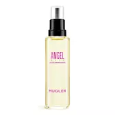 Angel Nova Mugler eau de parfum-navulflacon met zwart pompje tegen een lichtgrijze achtergrond