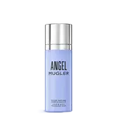 Angel-logo in reliëf op een witte gestructureerde achtergrond.